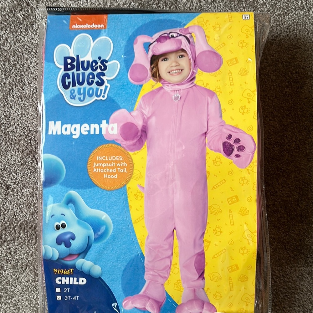 Blues Clues Magenta Halloween Costume (3T-4T)